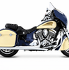 Rinehart Racing Chrome 4 Inch Slip-On Mufflers For 2014–2026 Indian Chieftain Roadmaster