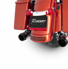 Rinehart Racing 3.5in Slip-On Mufflers Chrome with Black Tips For 1995–2009 Harley Touring