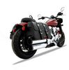 Rinehart Chrome 4" Slip-On Mufflers w/ Black End Caps | 2022+ Indian Chief Models