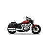 Rinehart Chrome 4" Slip-On Mufflers w/ Black End Caps | 2022+ Indian Chief Models