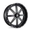 (4) 24x7 Fuel UTV D538 Maverick Matte Black Milled Wheels 4x156 +13 Offset 4.51" Backspacing