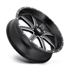 (4) 20x7 Fuel UTV D538 Maverick Matte Black Milled Wheels 4X156 +13 Offset 4.51"