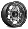 (4) 15x7 Fuel UTV D558 ANZA Gunmetal/Black Ring Wheels 4x156 +13 Offset 4.51" Backspacing