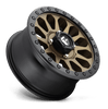 (4) 14X7 Fuel UTV D600 Vector Wheels Bronze Black Bead Ring 4X137 +38 Offset