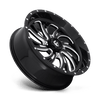 (4) 24X7 Fuel UTV D641 Kompressor Wheels Gloss Black Milled 4X156 13 Offset