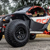 (4) 24X7 Fuel UTV D741 Runner Wheels Gloss Black Milled 4X137 13 Offset 4.51 inch Backspacing