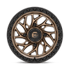 (4) 15X7 Fuel UTV D777 Runner Wheels Bronze Black Ring 4X156 10 Offset 4.39 Inch Backspacing