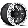 (4) 15X10 Fuel UTV D910 Hardline Beadlock Wheels Black Milled 4X137 +25 Offset