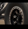 (4) 15X10 Fuel UTV D910 Hardline Beadlock Wheels Black Milled 4X137 +25 Offset