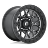 (4) 15X7 Fuel UTV D919 Tech Beadlock Wheels Gunmetal Black Ring 4X137 38 Offset