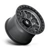 (4) 15X10 Fuel UTV D919 Tech Beadlock Wheels Gunmetal Black Ring 4X156 0 Offset