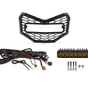 Diode Dynamics SS10 Pro SAE Yellow/Amber Backlit Grille Light Bar Kit For 2017-2026 Can-Am Maverick X3
