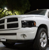 AlphaRex LUXX-Series LED Projector Headlights Chrome W/ Activation Light & Sequential Signal & Plank Style Design For 2002-2005 Dodge Ram 1500 & 2003-2005 Dodge Ram 2500 3500