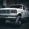 AlphaRex NOVA-Series LED Projector Headlights Black W/ Activation Light & Sequential Signal For 1992-1996 Ford F150 F250 F350 Bronco