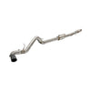 PPE Single Exit Cat-Back Exhaust Kit With Black Tip For 2019-2026 Chevy/GMC Silverado/Sierra 1500 4.3L/5.3L