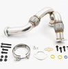 Image of Rudy's Heavy Duty 304 SS Up Pipe Kit & Turbo V-Band Clamp For 03-07 6.0 Powerstroke