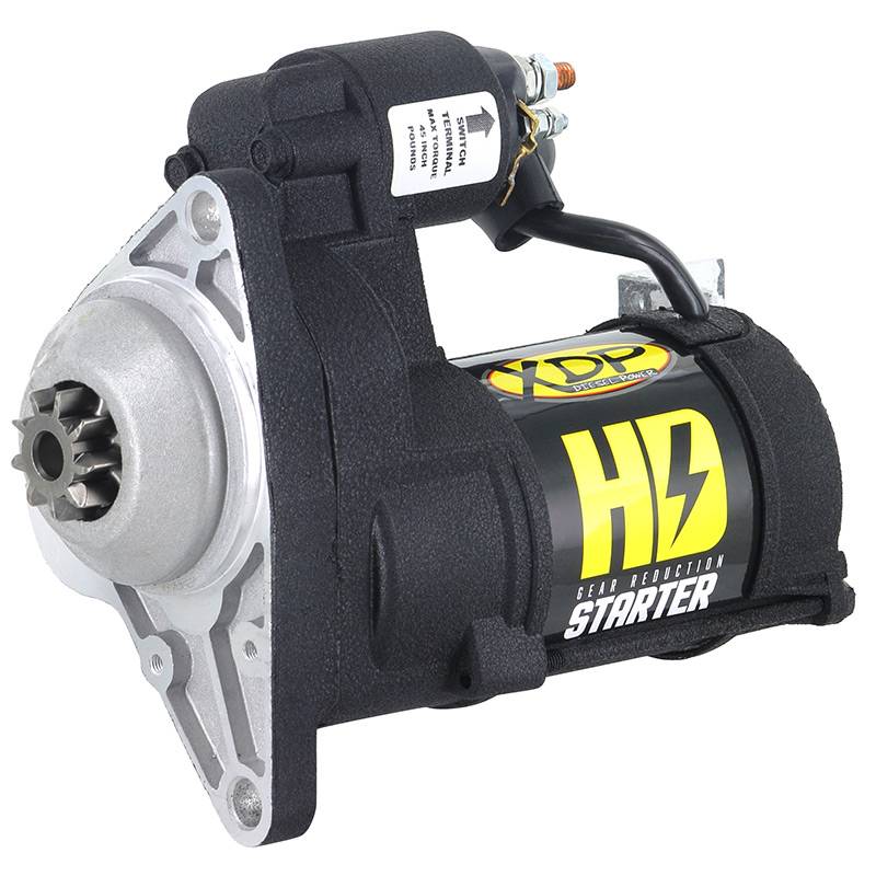 Image of XDP Wrinkle Black Gear Reduction Starter For 01-16 6.6 Duramax