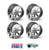 (4) American Force SS8 Independence Wheels