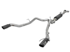 Image of aFe Power MACH Force-XP 3" to 3.5" 304 Stainless Steel Cat-Back Exhaust System w/ Black Tips For 17-19 F-150 Raptor