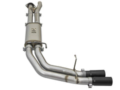 Image of aFe Power Rebel Series 3" 409 Stainless Steel Cat-Back Exhaust System (Black Tips) For 17-19 F-150 Raptor