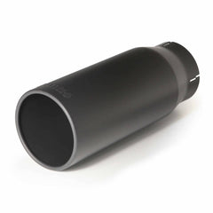 Image of Banks Power Tailpipe Tip Kit Round Straight Cut Black 4 Inch Tube 5 Inch X 12.5 inch