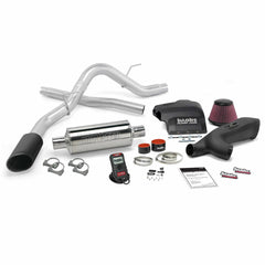 Image of Banks Power Stinger Bundle Power System W/Single Exit Exhaust Black Tip 11-14 Ford F-150 3.5L EcoBoost RCSB/CCSB/CCLB