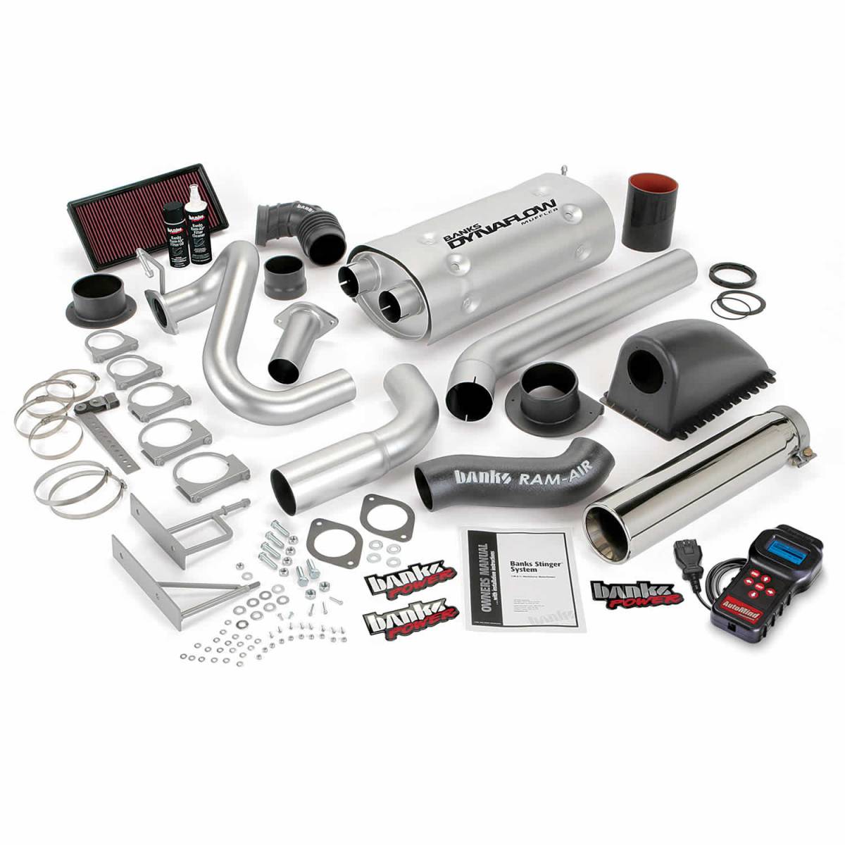 Image of Banks Power Stinger Bundle Power System W/AutoMind 01-10 GM 8.1 W-Series Motorhome All Left Exit