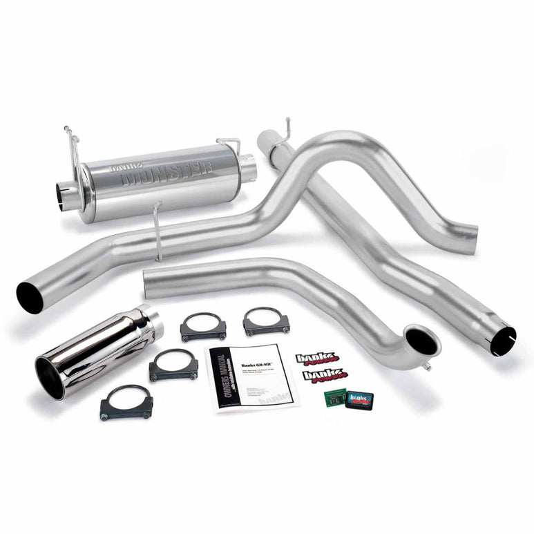 Image of Banks Power Git-Kit Bundle Power System W/Single Exit Exhaust Chrome Tip 99-03 Ford 7.3L without Catalytic Converter