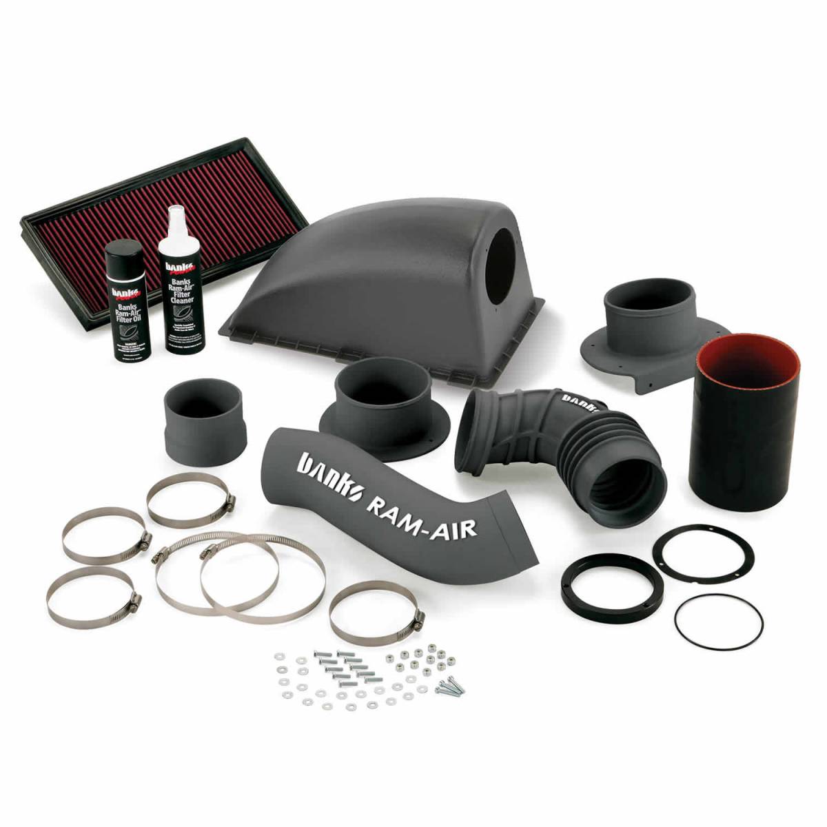 Image of Banks Power Ram-Air Cold-Air Intake System Oiled Filter 01-10 GM 8.1L W-Series Motorhome