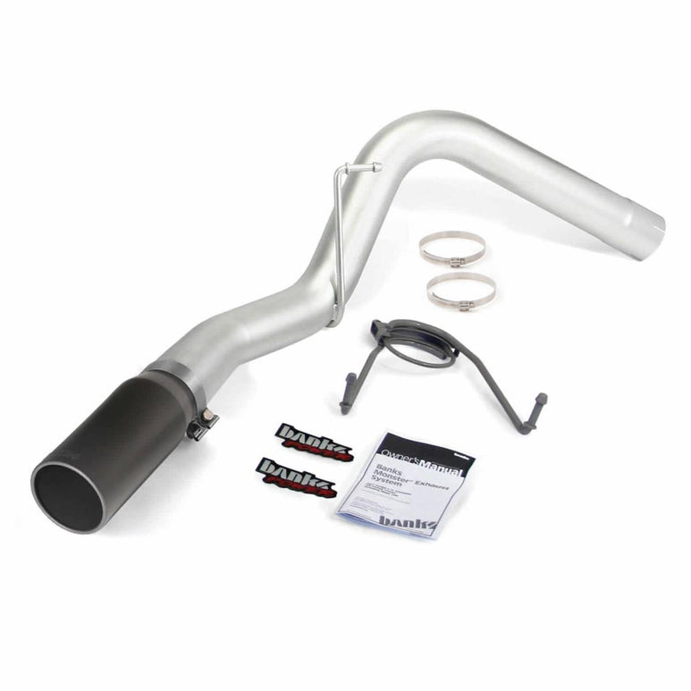 Image of Banks Power Monster Exhaust System Single Exit Black Tip 14-18 Ram 6.7L CCSB