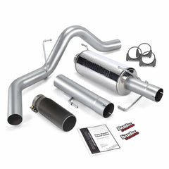 Image of Banks Power Monster Exhaust System Single Exit Black Round Tip 06-07 Dodge 325hp Mega Cab