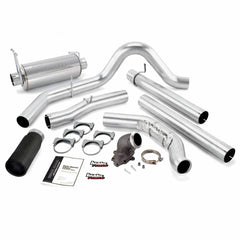 Image of Banks Power Monster Exhaust System W/Power Elbow Single Exit Black Round Tip 00-03 Ford 7.3L Excursion