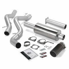 Image of Banks Power Monster Exhaust System Single Exit Black Tip 02-05 Chevy 6.6L EC/CCSB