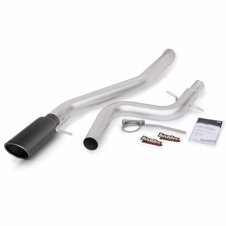 Image of Banks Power Monster Exhaust System Single Exit Black Tip 09-10 VW Volkswagen Jetta 2.0L TDI
