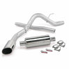 Image of Banks Power Monster Exhaust System Single Exit Chrome Ob Round Tip 11-14 Ford F-150 3.5L EcoBoost 5.0 6.2L all Cab/Bed