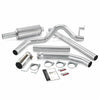 Image of Banks Power Monster Exhaust System Single Exit Chrome Round Tip 98-02 Dodge 5.9L Extended Cab