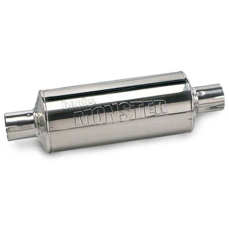 Image of Banks Power Stainless Steel Exhaust Muffler 4 Inch Inlet and Outlet W/hardware 99-03 Ford 7.3L