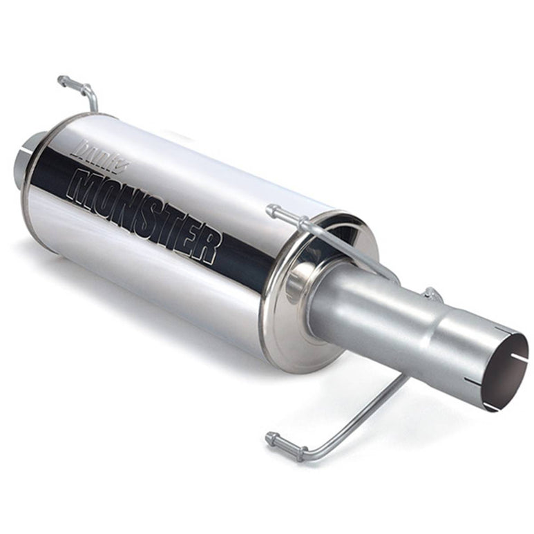 Image of Banks Power Stainless Steel Exhaust Muffler 4 Inch Inlet and Outlet W/hardware 03-04 Dodge 5.9L