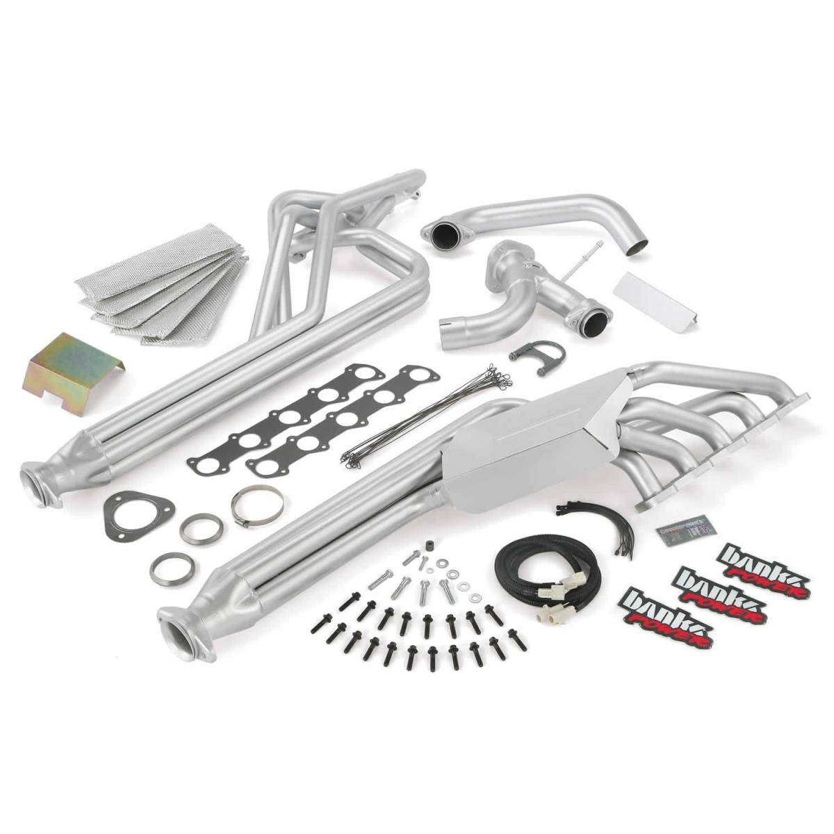 Image of Banks Power Torque Tube Exhaust Header System 97-04 Ford 6.8L Class-C Motorhome E-350 No EGR