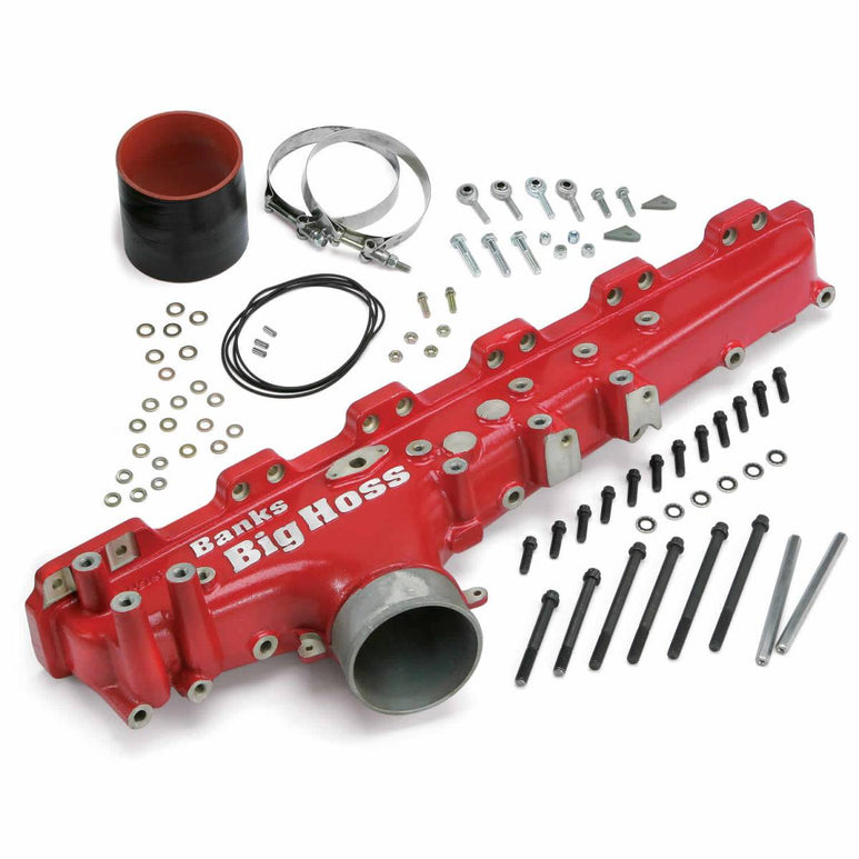 Image of Banks Power Big Hoss Racing Red Intake Manifold System For 03-07 5.9L Cummins