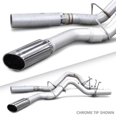 Image of Banks Power Monster Exhaust System 4-inch Single Exit Chrome Tip with CoolCuff 17-18 Chevy 6.6L L5P from