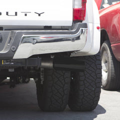 Image of Banks Power Monster Exhaust System Single Exit Black Ob Round Tip 2017-2019 Ford Super Duty 6.7L Diesel