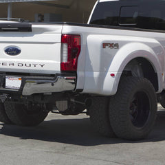 Image of Banks Power Monster Exhaust System Single Exit Black Ob Round Tip 2017-2019 Ford Super Duty 6.7L Diesel