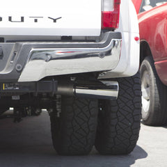 Image of Banks Power Monster Exhaust System Single Exit Chrome Ob Round Tip 2017-2019 Ford Super Duty 6.7L Diesel