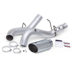 Image of Banks Power Monster Exhaust System 5-inch Single Exit Chrome Tip 2017-2019 Chevy/GMC 2500/3500 Duramax 6.6L L5P