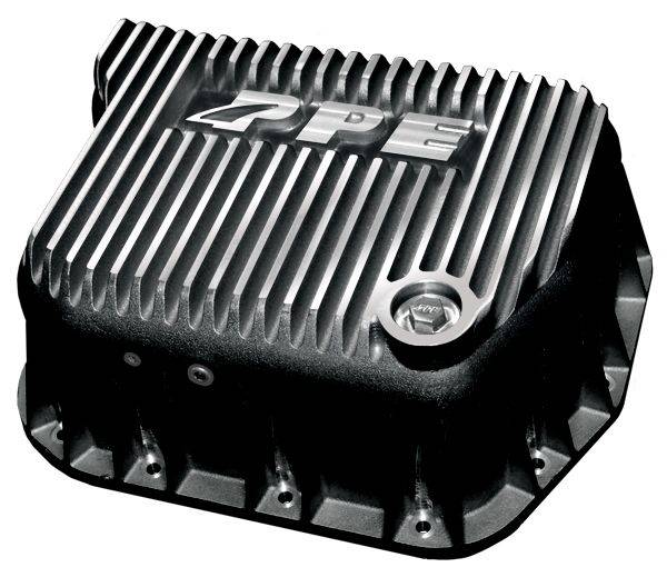 Image of PPE Heavy Duty Deep Aluminum Transmission Pan - Brushed For 89-07 5.9 Cummins