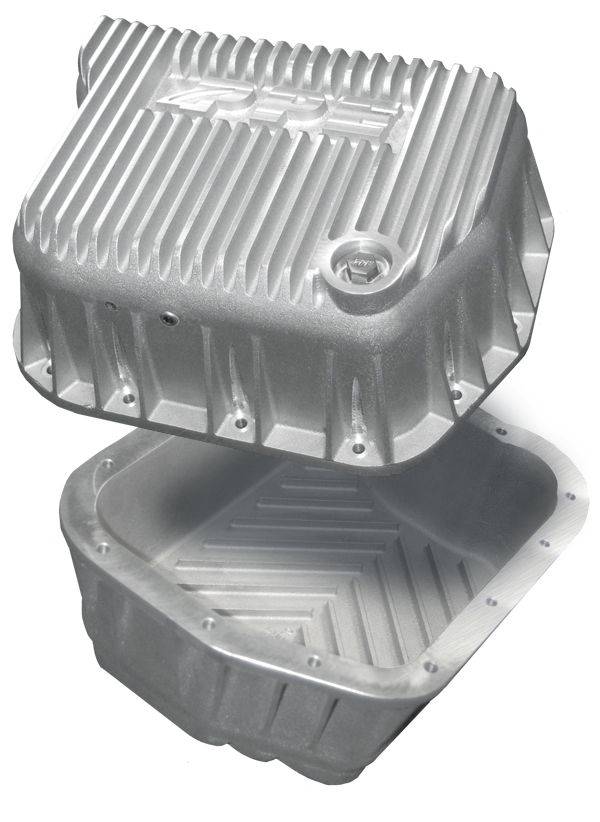Image of PPE Heavy Duty Deep Aluminum Transmission Pan - Raw For 89-07 5.9 Cummins