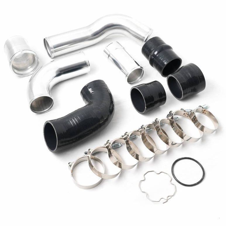 Image of Rudy's Polished Aluminum Hot & Cold Side Intercooler Pipe & Boot Upgrade Kit For 11-16 6.7 Powerstroke