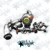 Image of Rudy's Upgraded 61mm Cast Turbocharger Retrofit Kit For 11-14 6.7 Powerstroke