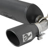 Image of aFe Power Rebel Series 2.5" 304 Stainless Steel Cat-Back Exhaust System With Black Tips For 18-20 Jeep Wrangler JL 4 Door